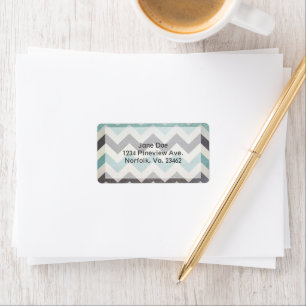 Chevron Pattern op metaal textuur door Shirley Tay Etiket