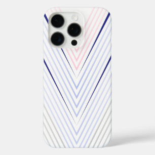 Chevron Pattern op witte achtergrond iPhone 16 Pro Hoesje