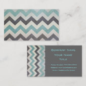 Chevron Pattern over Metal Texture van Shirley Tay Visitekaartje (Voorkant / Achterkant)