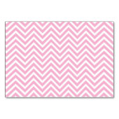 Chevron Pattern Roze Witte ZigZag Retro Kaart (Voorkant)