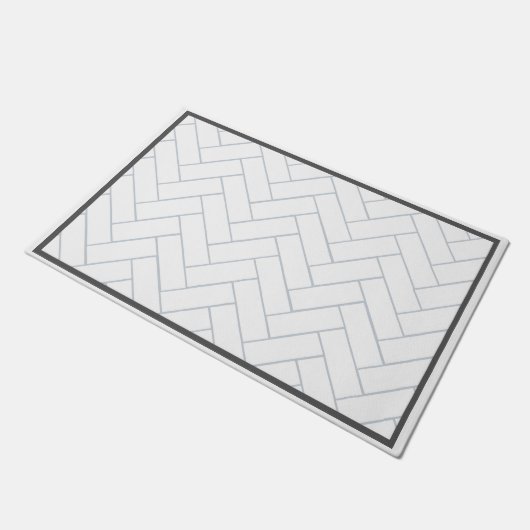 Chevron Pattern Tegel Deurmat (Schuin)