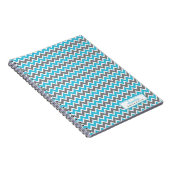 Chevron Pattern Trendy Notebook (aqua) Notitieboek (Rechterzijde)