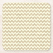 Chevron Pattern Vierkante Kartonnen Onderzetter (Voorkant)