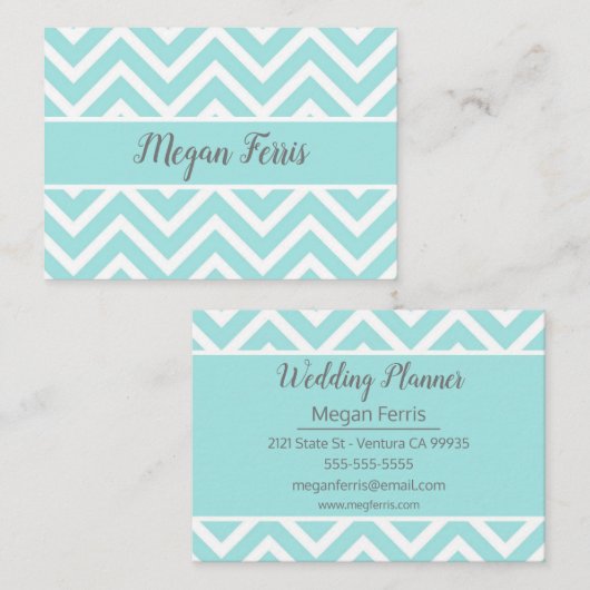 Chevron Pattern Visitekaartje (Voorkant / Achterkant)