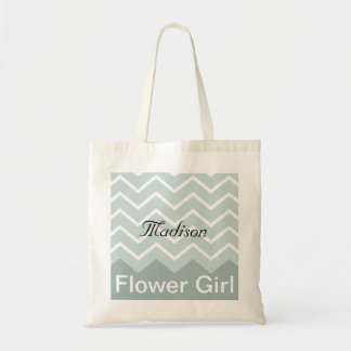 Chevron Personalized Wedding Party Tas (blauw)