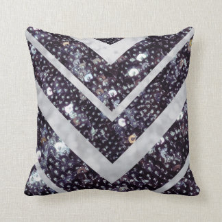 Chevron Pillow Sequin Design Kussen