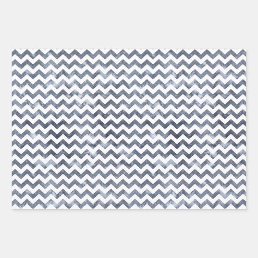 Chevron Polka Dots Wrapping Paper Set van 3 (Voorkant)