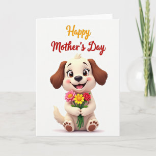 Chevron Puppy Love Kaart