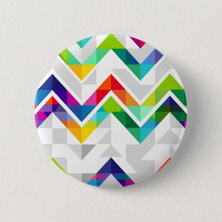 Chevron Rainbow Ronde Button 5,7 Cm