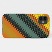 Chevron Retro Zigzag Stripes Art Design Case-Mate iPhone Case (Achterkant (horizontaal))