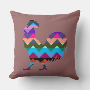 Chevron Rooster Pattern Kussen