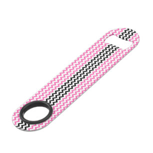 Chevron rose chaud et noir par Shirley Taylor