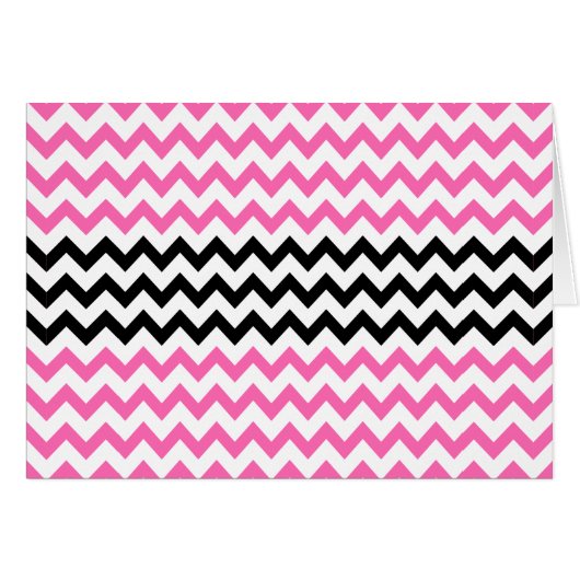 Chevron rose et noir par Shirley Taylor (Devant Horizontal)
