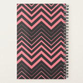 Chevron rose sur cuir noir (Dos)