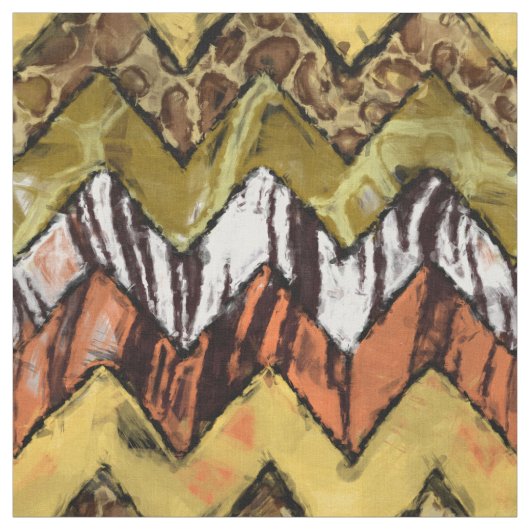 Chevron Safari Stof (Swatch)