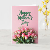 Chevron Script Verdoyant Carte Fleurie (Fleur jaune)