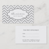 Chevron simple barre le rendez-vous de salon de (Devant / Derrière)