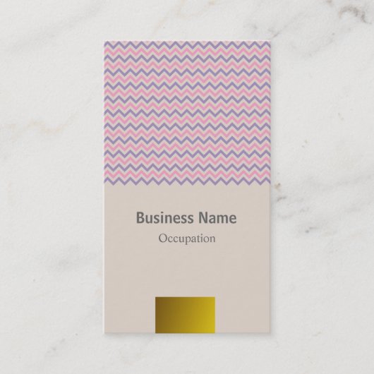 Chevron Soft Visitekaartje (Voorkant)