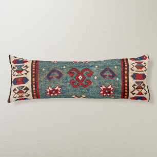 Chevron Stars Blue Light Blauwgroen  Lichaamskussen