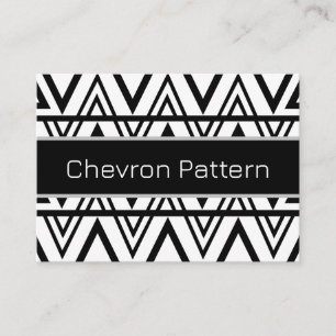 Chevron Streep Zwart en Wit Chevron Streep  Visitekaartje