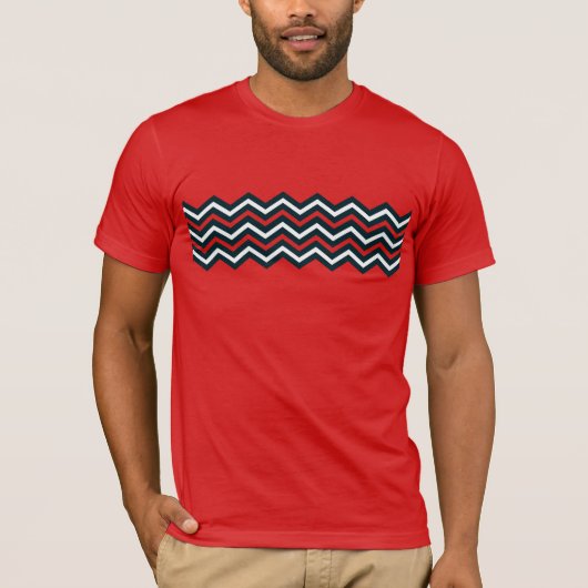 Chevron-strepen T-shirt (Voorkant)