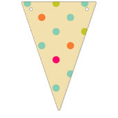 Chevron Stripe en Polka Dot Vlag Banner (Tweede vlag)