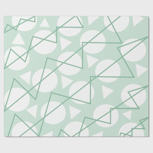 Chevron Stripe Geometric Pattern Cadeaupapier (Vlak)