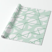 Chevron Stripe Geometric Pattern Cadeaupapier (Uitgerold)