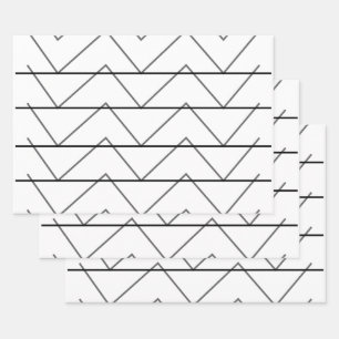 Chevron Stripes Pattern Inpakpapier Vel