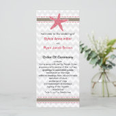 Chevron Stripes, Starfish Mod Beach Wedding Design Programma (Staand voorkant)