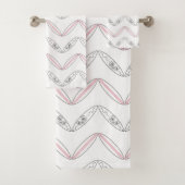 Chevron Surfboard Beach Towel Set Bad Handdoek (Insitu)