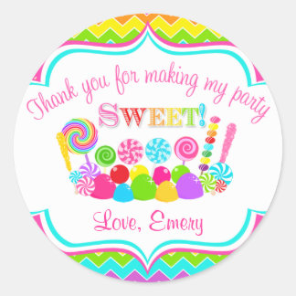 Chevron Sweet Shoppe Sticker