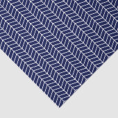 Chevron Tissue Paper - White on Navy Blue Tissuepapier (Detail)