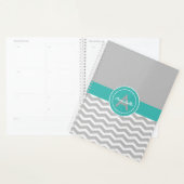 Chevron Turquoise gris (Devant avec enveloppe)