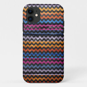 Chevron Wood Abstract #2 iPhone 11 Hoesje