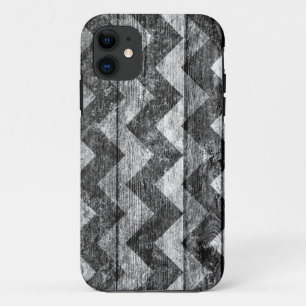 Chevron Wood Abstract #4 iPhone 11 Hoesje