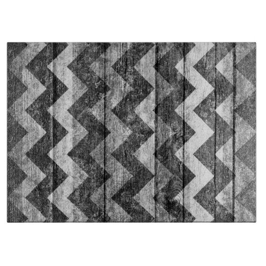  Chevron Wood Abstract Snijplank (Voorkant)