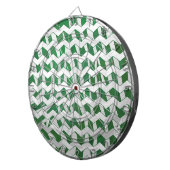 Chevron Zebra Green en White Print Dartbord (Voorkant Rechts)