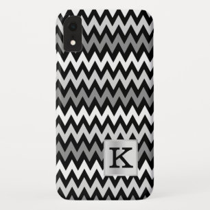 Chevron Zig Zag Monogram met Colour Choice iPhone XR Hoesje