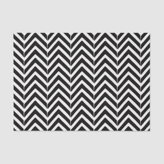 Chevron Zig Zag Patroonpapier Tissuepapier (Voorkant)