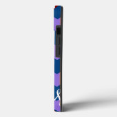 Chevron Zigzag Custom Monogram 3 Case-Mate iPhone Case (Achterkant / Links)