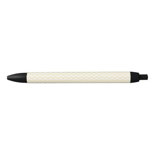 Chevron Zigzag Lines Blond Zwarte Inkt Pen (Voorkant)