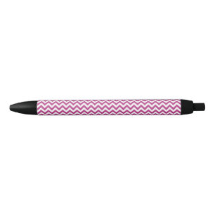 Chevron Zigzag Lines Medium Red-Violet Zwarte Inkt Pen