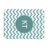Chevron ZigZag patroon in Mint Green Magneet (Horizontaal)