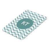 Chevron ZigZag patroon in Mint Green Magneet (Linkerzijde)