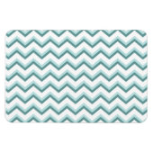 Chevron ZigZag patroon in Mint Green Magneet (Horizontaal)