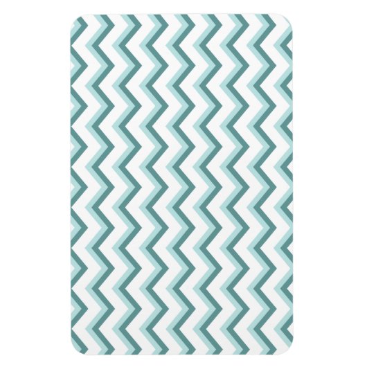 Chevron ZigZag patroon in Mint Green Magneet (Verticaal)