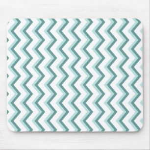 Chevron ZigZag patroon in Mint Green Muismat