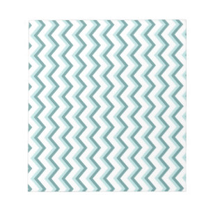 Chevron ZigZag patroon in Mint Green Notitieblok