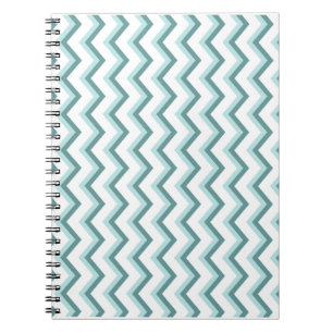 Chevron ZigZag patroon in Mint Green Notitieboek
